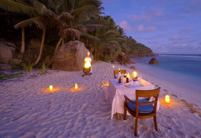 Романтика на пляже, Фрегат, Сейшельские острова