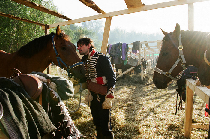 Гусар и его лошадь, Бородино