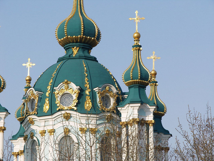 Андреевская церковь в Киеве, купола