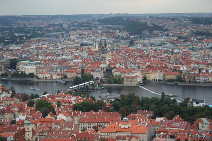 Вид на Карлов мост, Прага