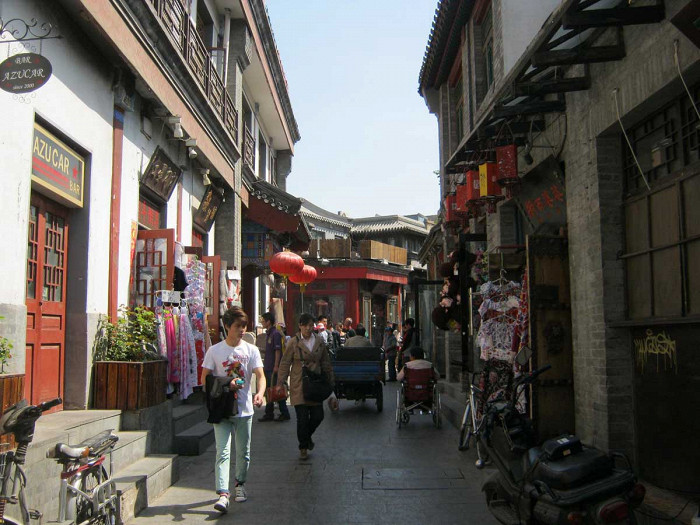 Сувенирные лавки в старом квартале, Пекин, Китай
