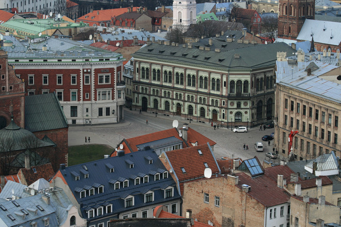 Площадь в историческом центре Риги