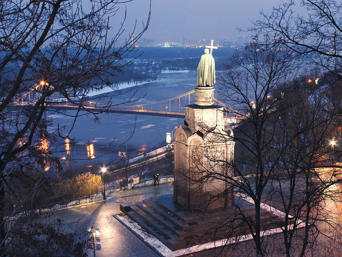 Владимирская горка в Киеве, памятник князю Владимиру
