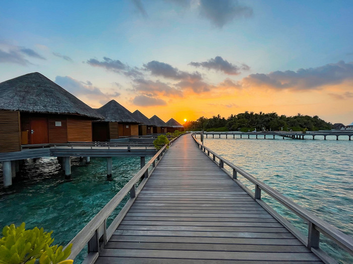 Мальдивский райский пейзаж