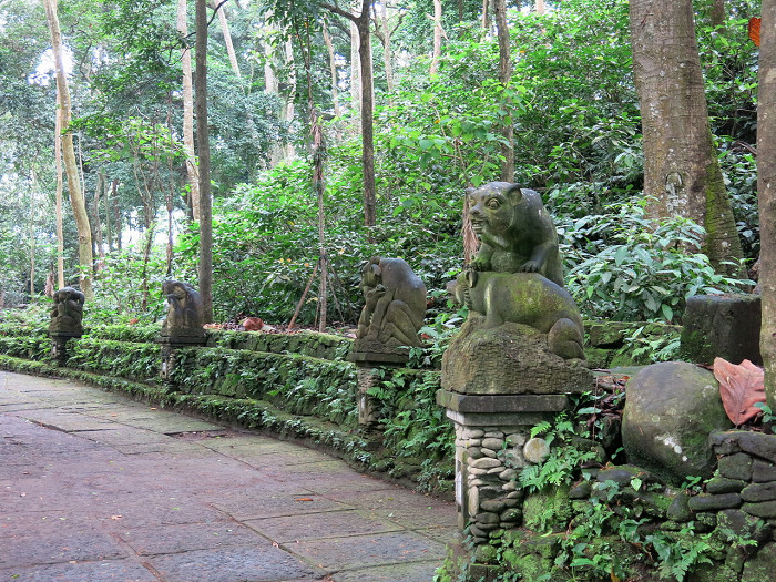 Лес обезьян в Убуде, Индонезия