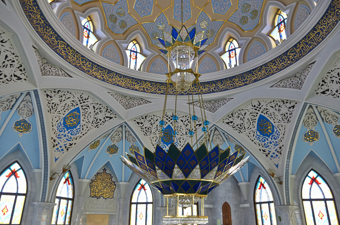 Внутри мечети, Кул-Шариф, Казань