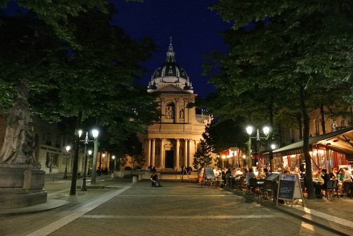 Сорбонна ночью, Париж
