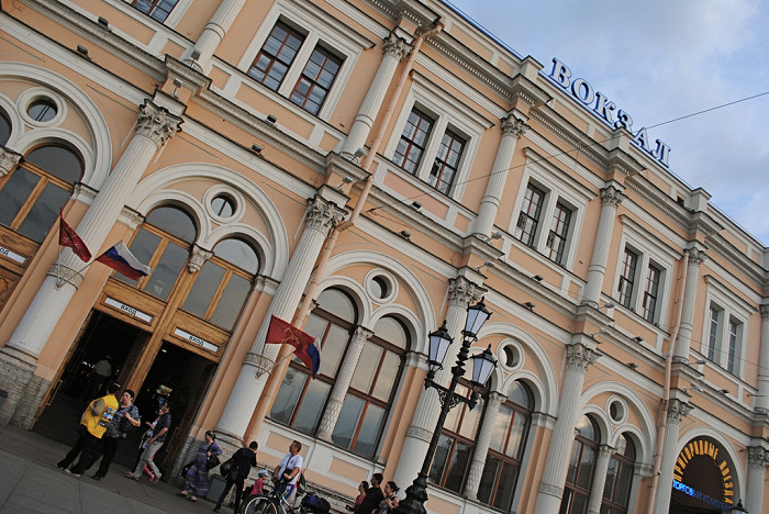 Фасад Московского вокзала, Санкт-Петербург