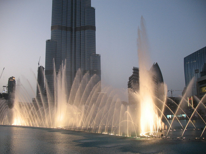 Музыкальный фонтан в Дубае