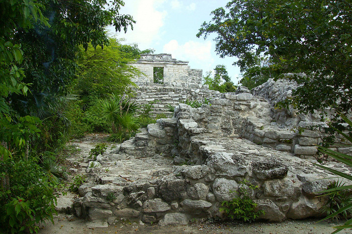 Эко-археологический парк Шкарет, руины майя