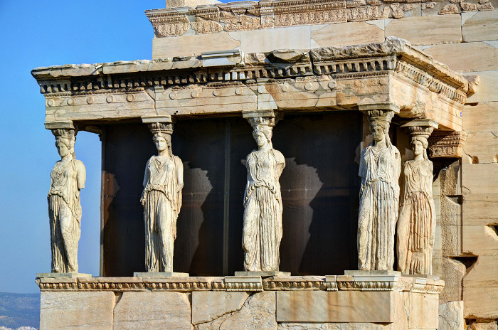 Величественные колонны, Афинский Акрополь