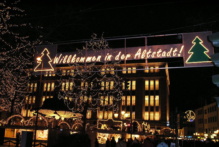 Альтштадт в Дюссельдорфе, рождественский рынок