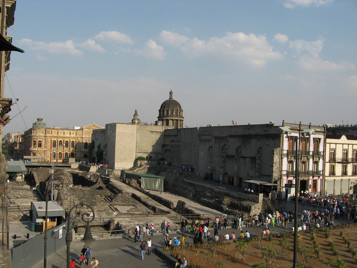 Вид на Темпло Майор, Мехико