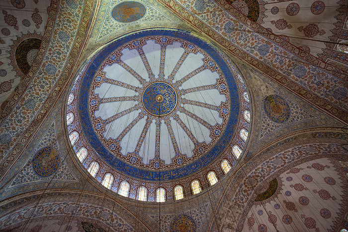 Потолок в Голубой мечети, Стамбул