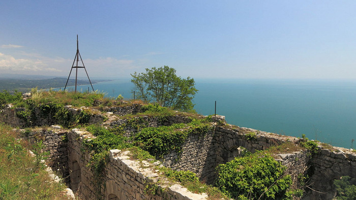 Анакопийская крепость, вид на море