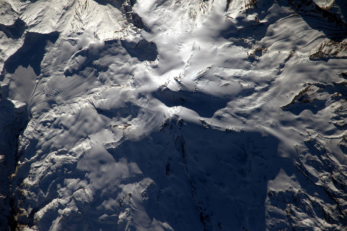 Вид на пик с высоты, Гора Эльбрус