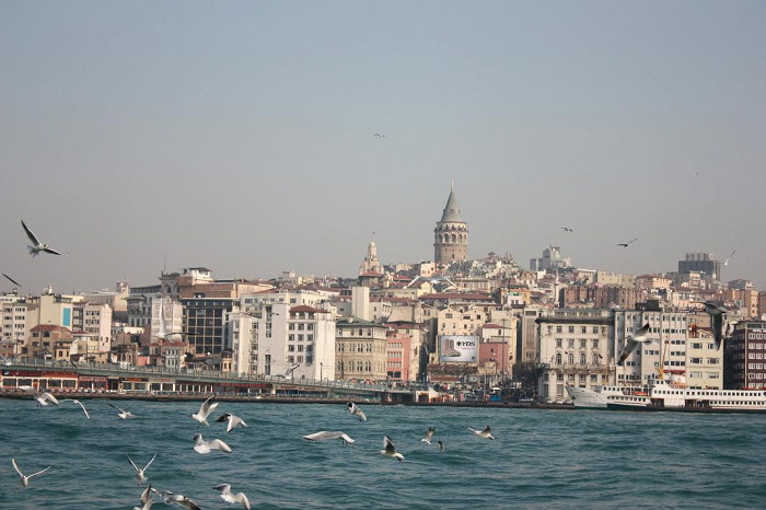 Вид на европейскую часть Стамбула