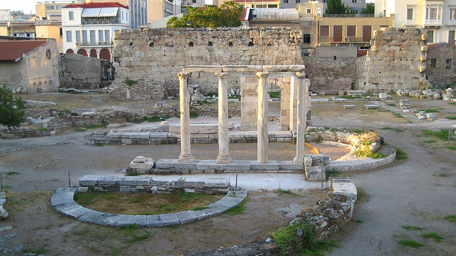 Площадь Агора в Афинах