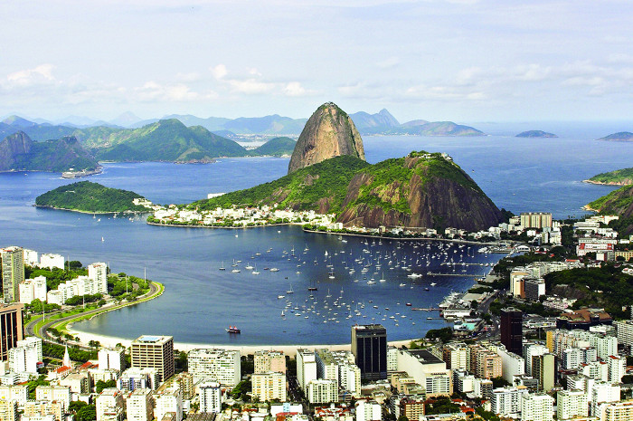 Вид на залив у Рио-де-Жанейро