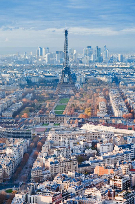 Вид на Эйфелеву башню, Франция