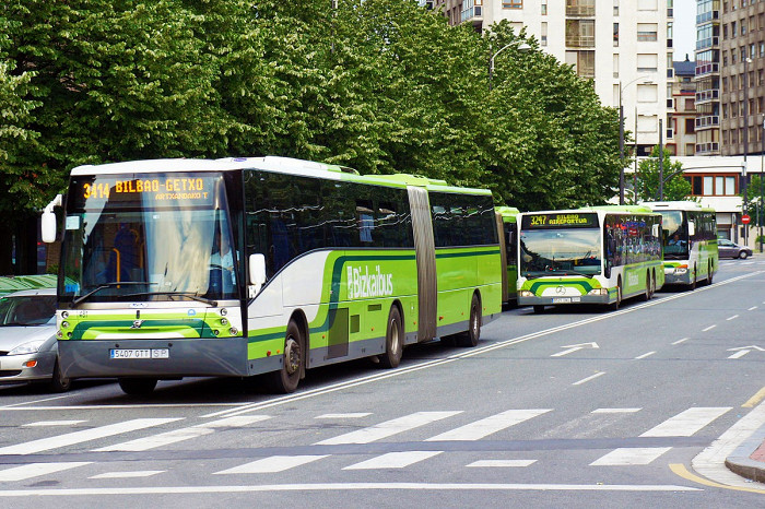 Автобусы компании Bizkaibus