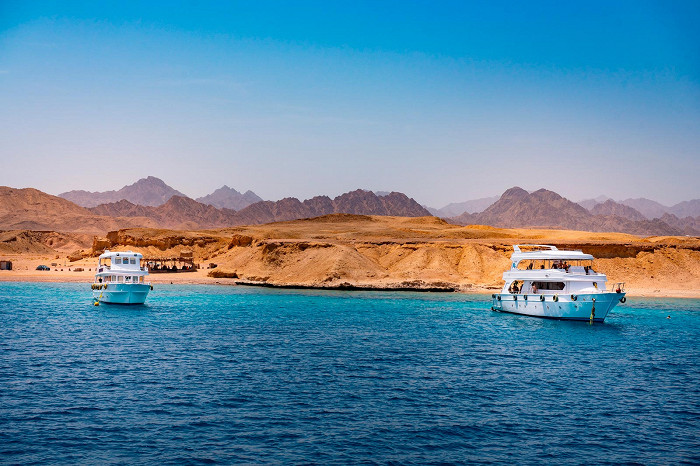 Коралловый риф Рас Мохаммед на Синайском полуострове в Египте