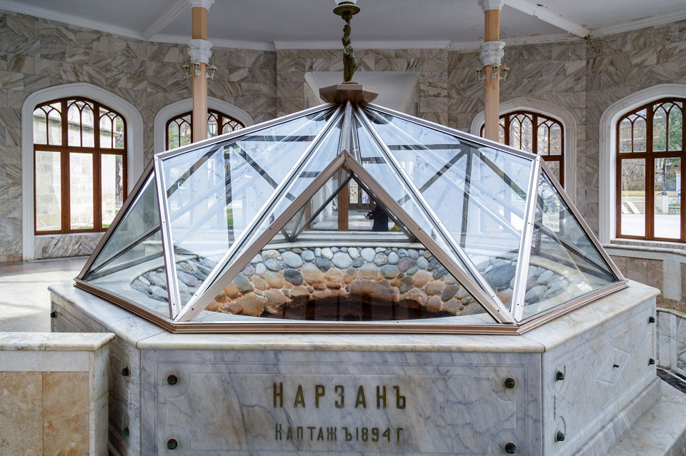 Внутренняя нарзанная галерея в Минеральных водах
