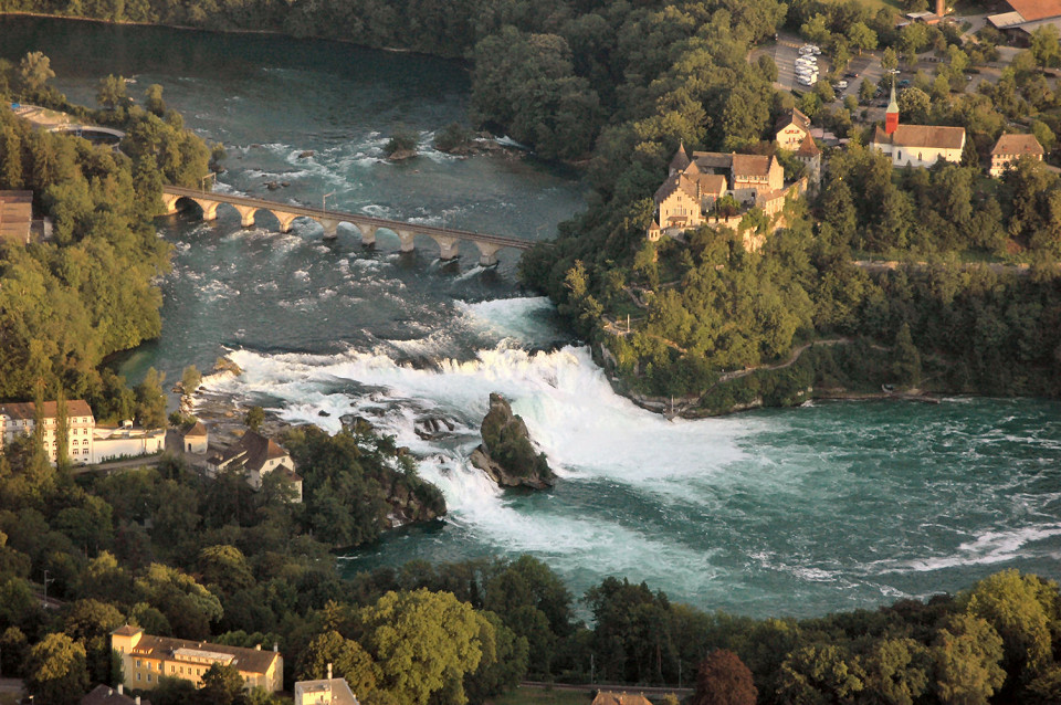 Рейнский водопад, панорама