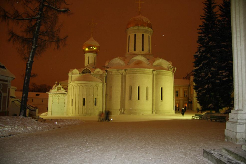 Троицкий собор зимой, Сергиев Посад