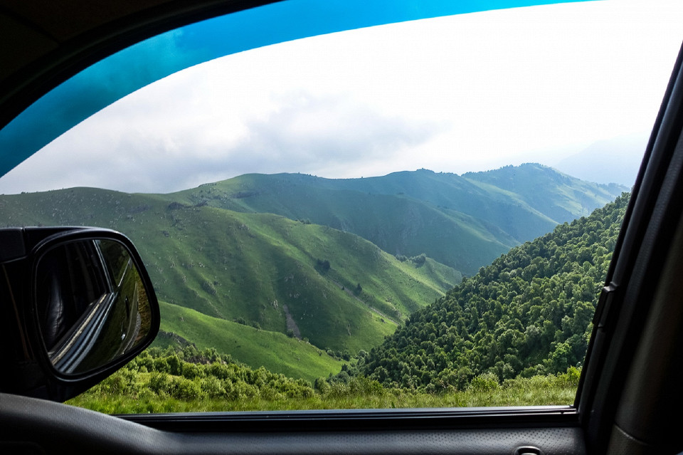 Вид из окна машины, Кабардино-Балкария