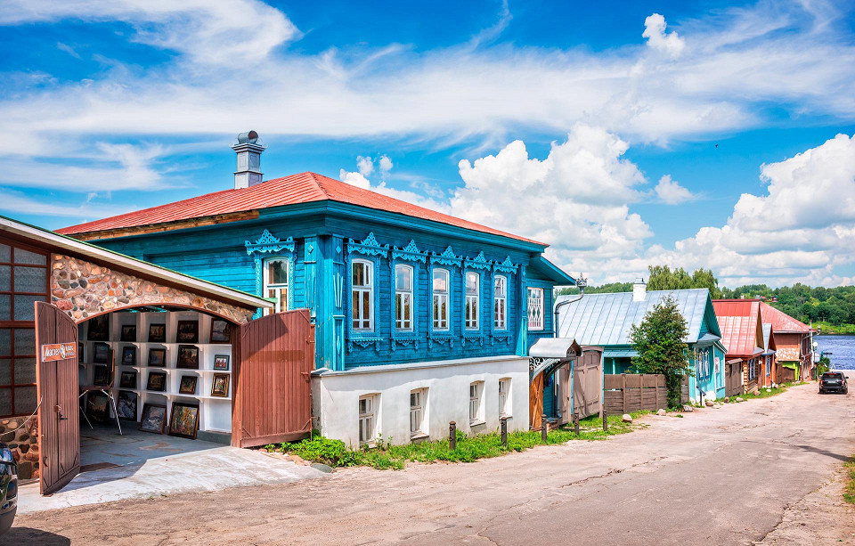 Деревянные дома в Плёсе