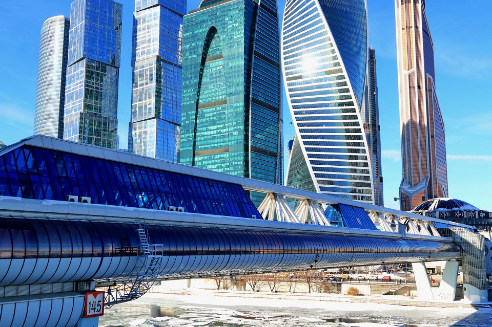 Мост Багратиона, Москва зима