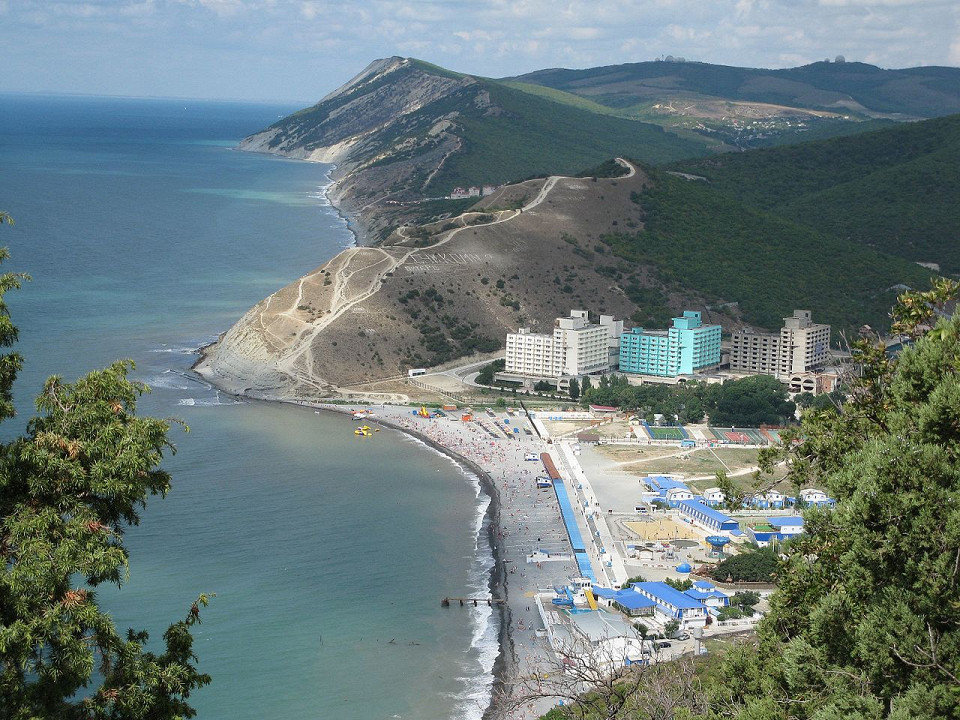 Панорама Центрального пляжа Сукко