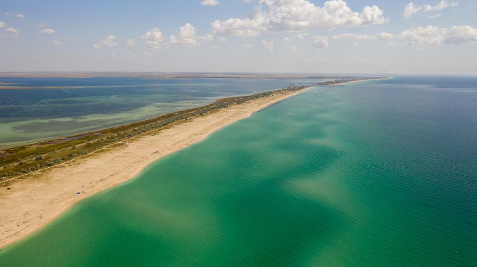 Коса Беляус, Черное море, Крымская коса