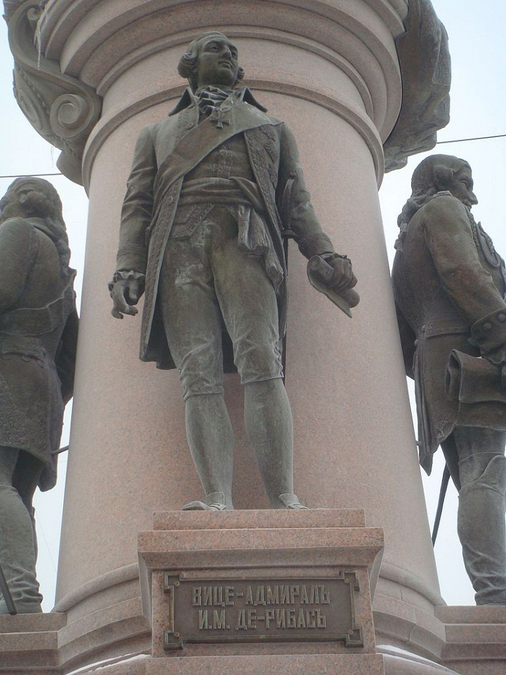 Памятник основателям Одессы, фрагмент