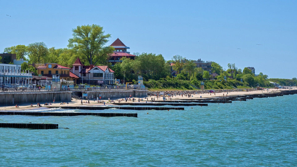 Море в Зеленоградске, Калининградская область