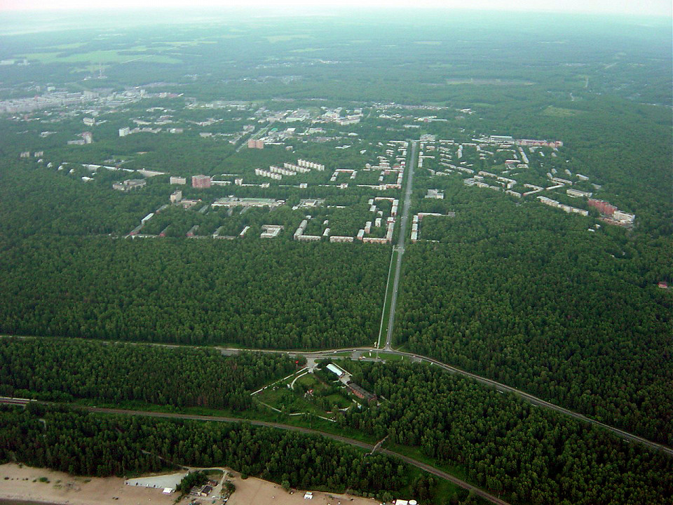 Новосибирский Академгородок, аэрофото