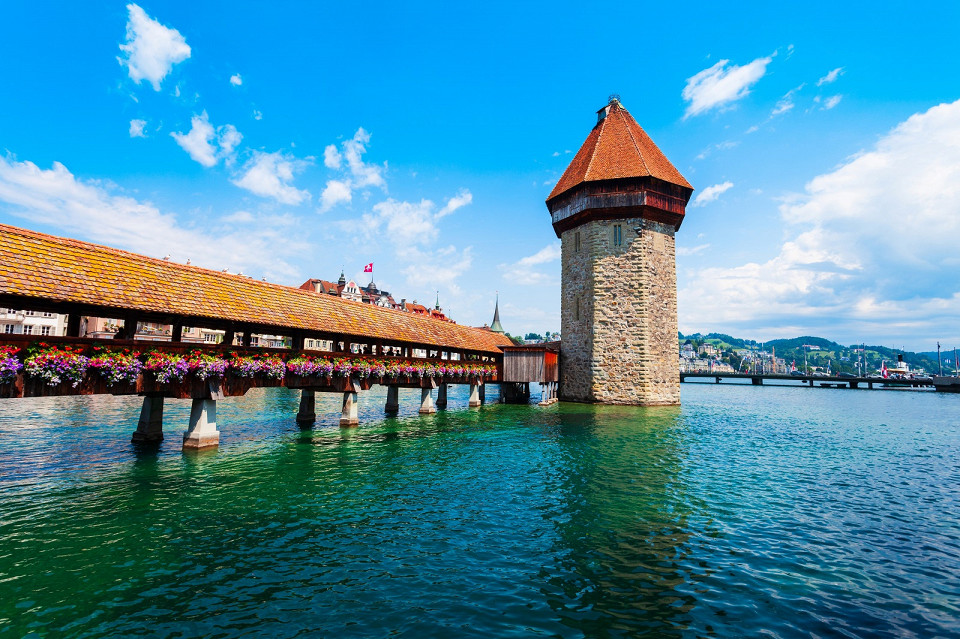 Водонапорная башня в Люцерне, Швейцария