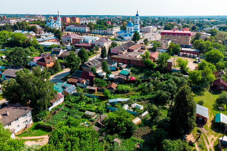 Вид на город Малоярославец