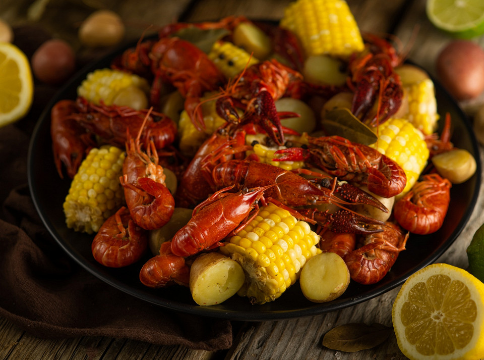 Раки с кукурузой