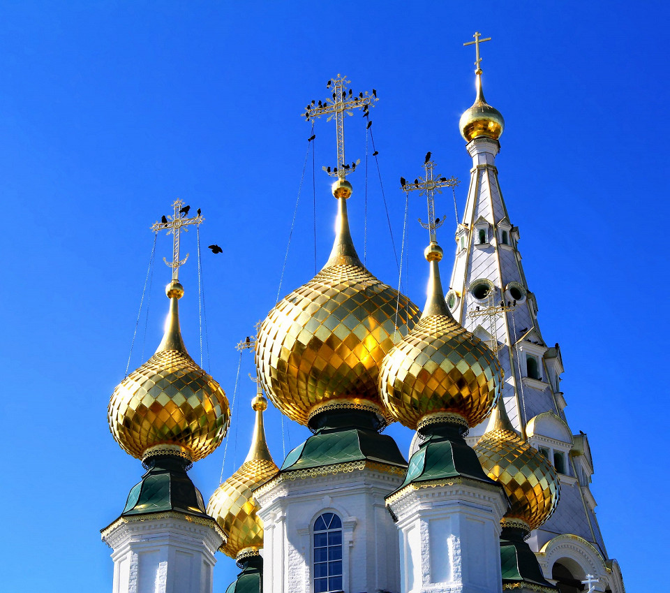 Купола Свято-Николаевского монастыря, Приволжск