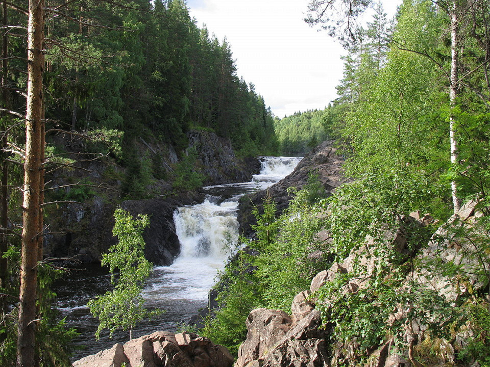 Водопад Кивач, Карелия