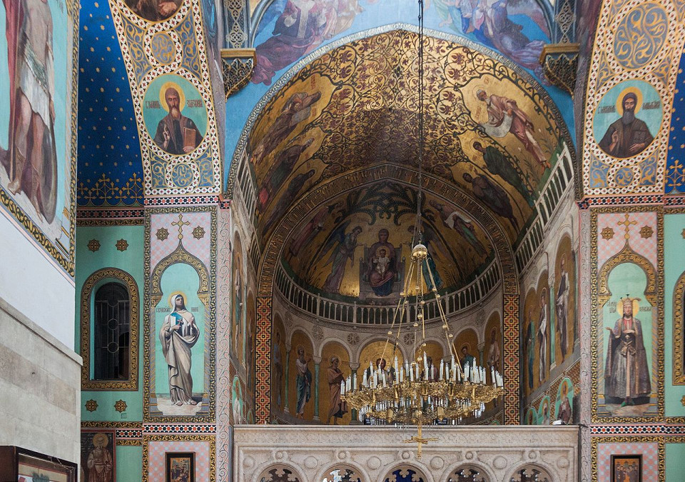 Храм Сиони, фрески