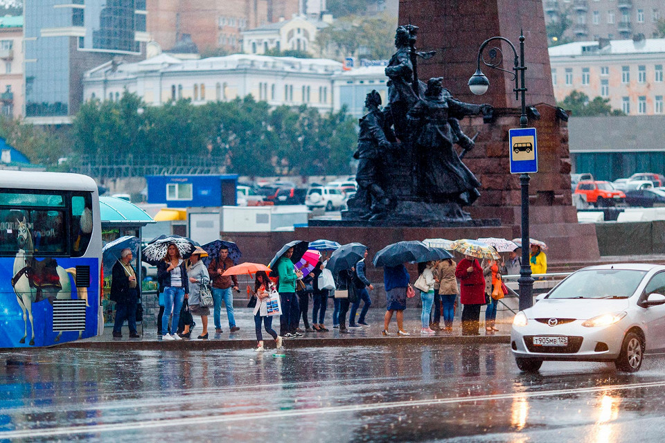 Дождь во Владивостоке