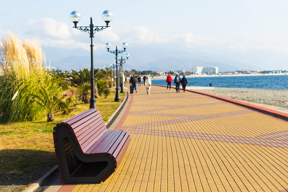 Весна в Сочи, вид на набережную
