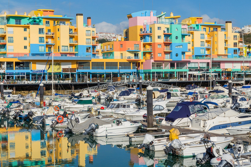 Албуфейра, яхты, Португалия