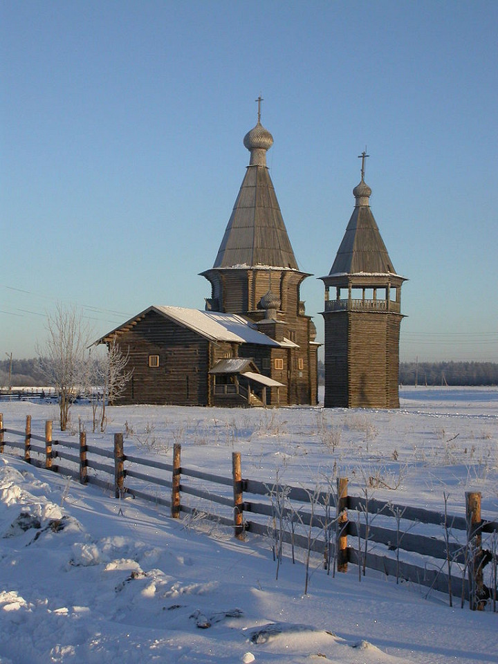 Деревянная церковь Иоанна Златоуста, Саунино
