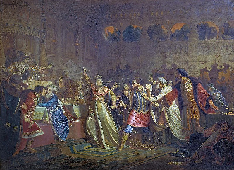 «Великая княгиня София Витовтовна на свадьбе великого князя Василия Тёмного»