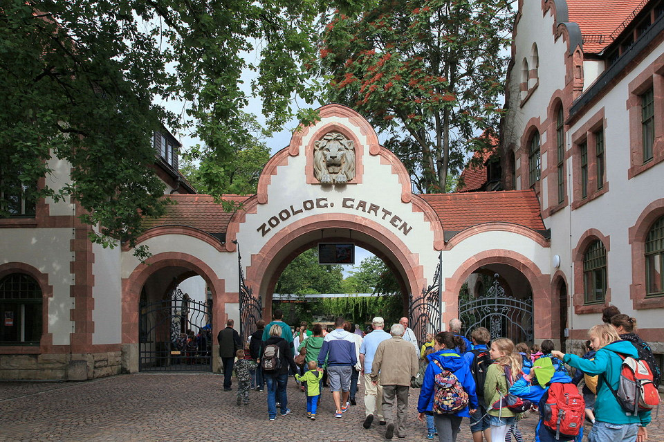 Лейпцигский зоопарк, вход