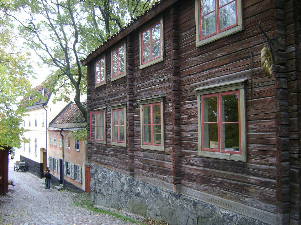 Скансен, старинная улица